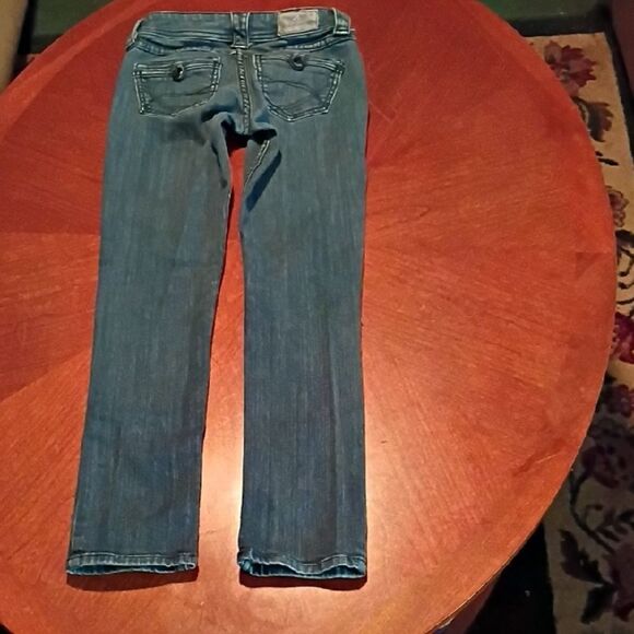 Blue Skinny Jeans with Dark Indigo Hue - Size: 1   (1092) - Picture 3 of 5